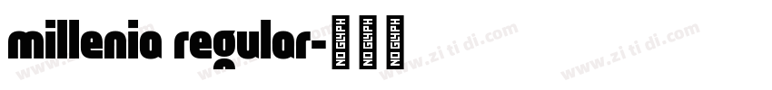 millenia regular字体转换